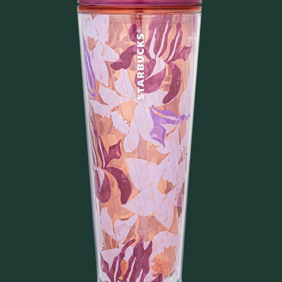 Starbucks Pink Floral Twist Cold Cup 24oz Venti NWT - Picture 7 of 9